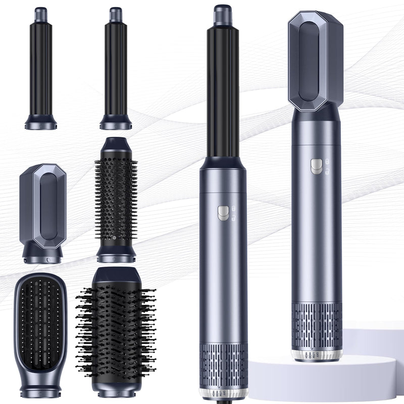 1000W Air Styler Airbrush 6 in 1 Magic Styler Set MogaWave Hair Styler, Blow Dryer Brush, Hair Dryer Brush, Hair Dryer Curler, Air stylers for Women Volume, Curl, Smooth, Dry and Styler