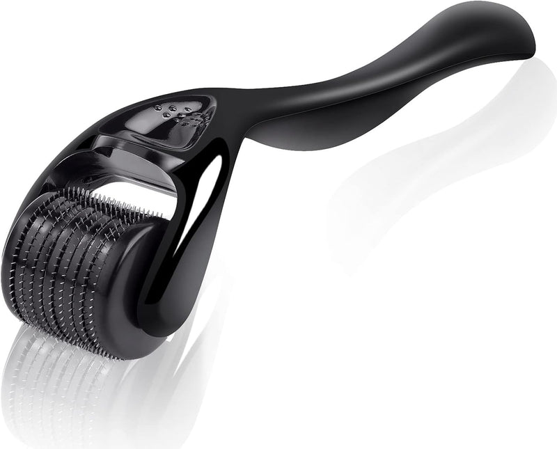  [AUSTRALIA] - Derma Roller 1.5mm Hair Growth Men and Women, Beard Roller Microneedling Roller for Growth, 540 Silver Micro Needling Roller for Men and Women, Microneedle Face Roller for Beard Growth(1.5MM)