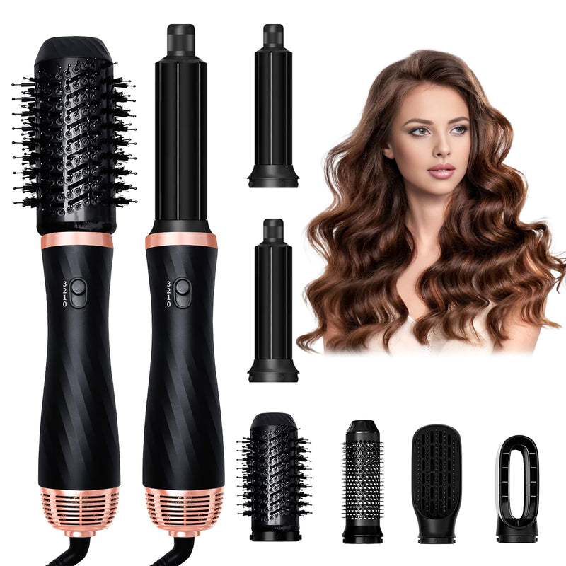 1000W Air Styler 6 in 1 Hair Styler,Magic styler High-Speed Hair Dryer Brush,Multi-purpose styling tool,For All Hair Types,Straighten, volumize, smooth, dry and blow dry hair styler – Ionic Technology