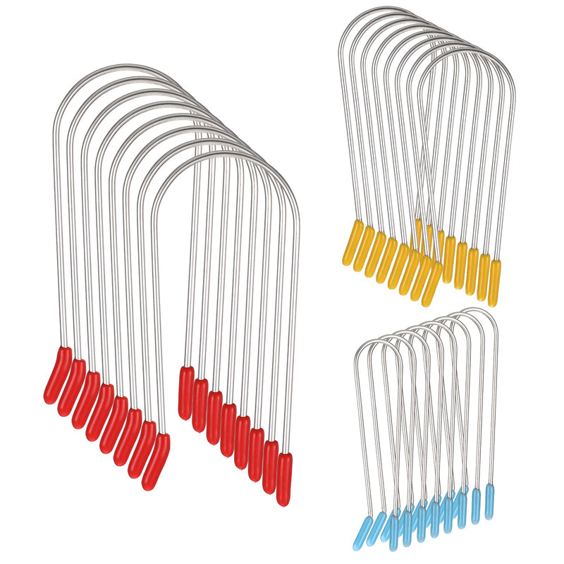24Pcs Hot Roller Clips, Portable Hot Curler Clips Replacement Securing Pins Hair Clip for Rollers (Large, Medium, Small)