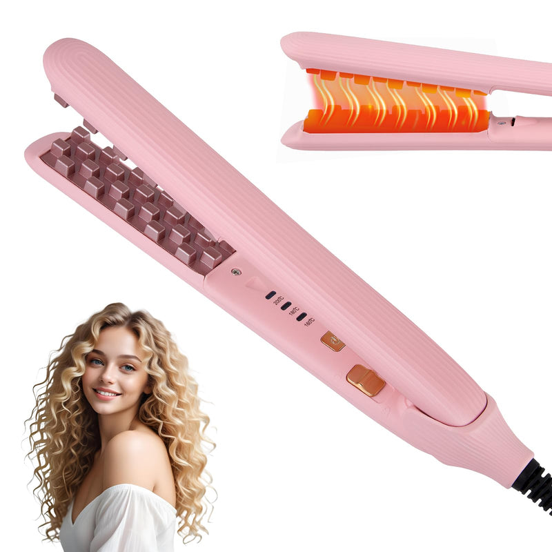 Hair Crimper for Women, Crimping Iron Hair Crimper with 3 Gear, Auto Shut Off & Negative Ion for Long-Lasting Root Volume Fluffy Hairstyle