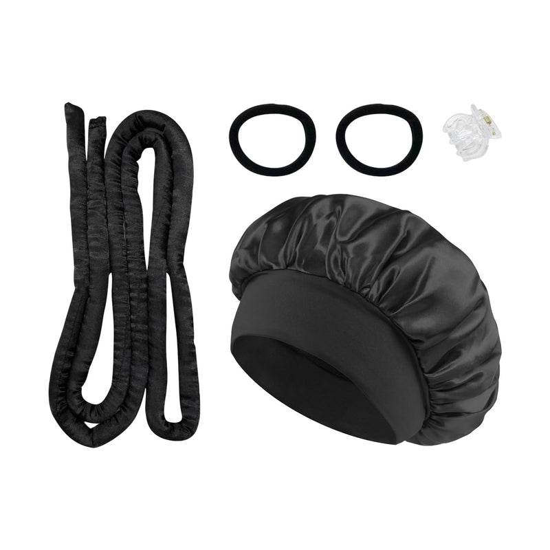 1 Piece Curler And 1 Piece Hair Cap With 1 Piece Hair Clip And 2 Piece Hair Rings, Hairstyle Design Accessories, Hair Salon Accessories, Creative Hair Curler.