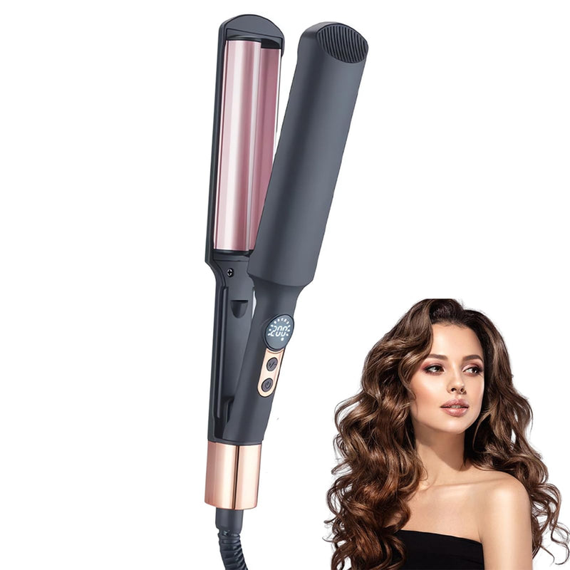 Hair Waver Crimper, 20mm French Wave Curling Iron for Women, Mermaid Waver Hair Curler with 5 Adjustable Temperatures, Iron Wand Hair Wavers for Short, Medium, Long Hair