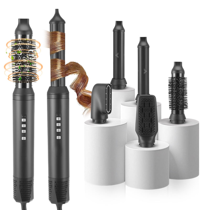 5 in 1 Hair Styler, Air Stylers for Women, Magic Hot Air Styler Dryer Brush for Hair Styling, [110,000 RPM] High-Speed Ionic Hairdryer for Volumizing, Curling, Straightening, 3 Speeds & Temp