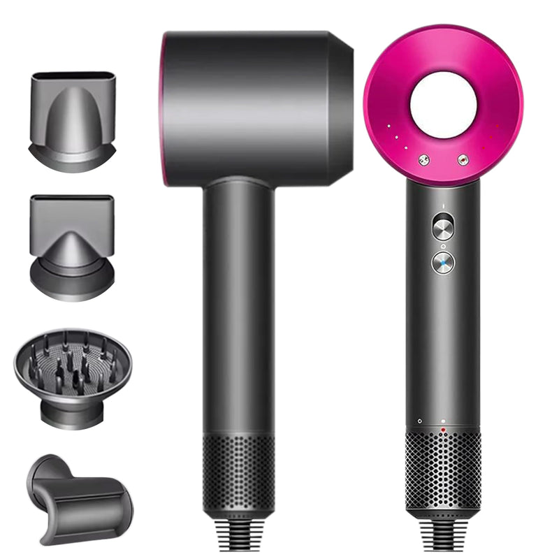  [AUSTRALIA] - Ionic Hair Dryer with Diffuser for Curly Hair - Lightweight Travel Hairdryer for Women - Fast Drying Hair Dryer with Diffuser & Accessories - Hair Diffuser for Women Gifts