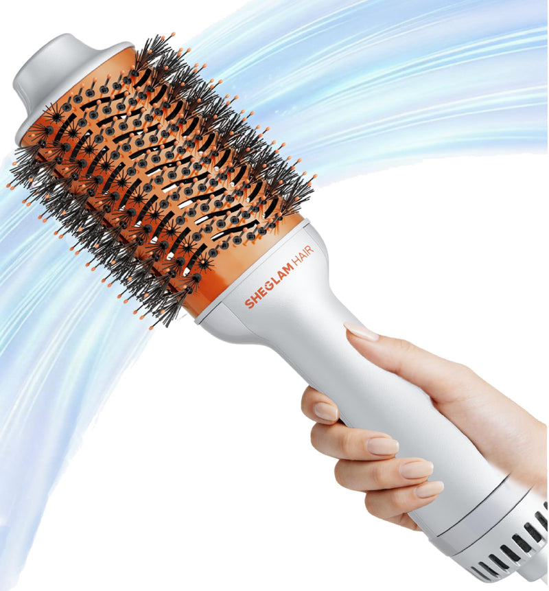 SHEGLAM Blowout Bliss Hot Air Brush for Drying Smoothing Curling and Volumizing with Care for Shiny Hair Hot Air Brush Blowdry Styler 71mm