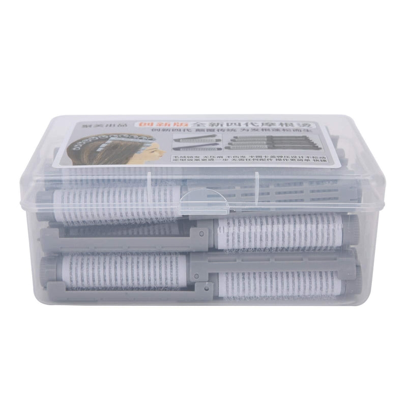Plush Hair Perm Rods, Perm Curlers 20Pcs, No Damage Hair Curlers, Root Perm Rods For Styling, Plastic Fluffy Perming Rod Rollers For Long Short (Grey) Grey
