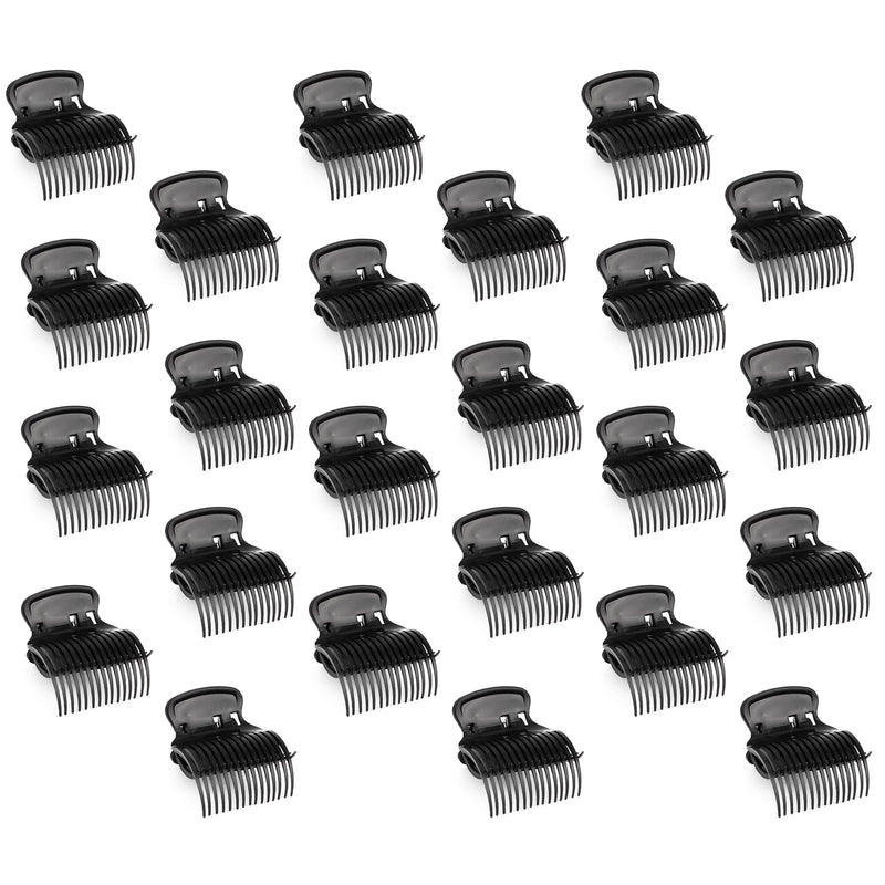 24 Pcs Hair Curler Claw Clips Heat-Resistant Plastic Roller Clips for Heated Hot Rollers, Hair Curlers & Styling Tools Women/Girls, Salon/Home Use, White Replacement Claws & Hairs Rollers with Clip 2 count (Pack of 12)