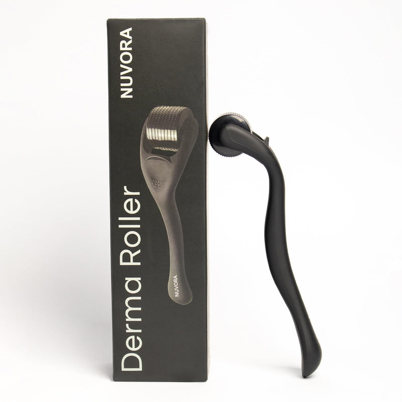 Derma Roller for Beard Growth & Hair Growth | Microneedling Roller with 540 Titanium Needles (0.25mm) | Beard Growth Kit for Men & Skin care