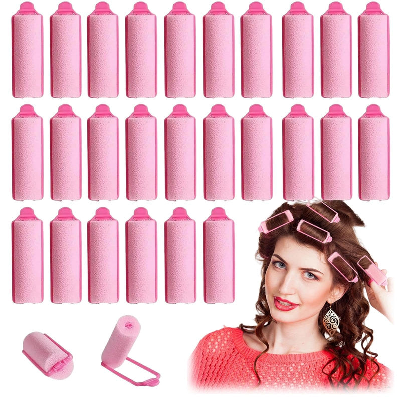28 Pcs Soft Sponge Hair Rollers, Foam Hair Curlers, Rollers for Hairs Curling, Roller Foam Styling Hairs for Women & Girls, Curler Home DIY Curling Tool for Effortless Waves & Curls, No Heat Damage