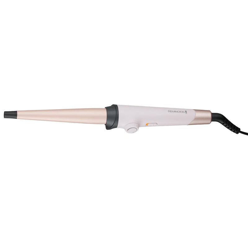 Remington Almond Allure Curling Wand, 13–25mm Tapered Barrel, Cream | Advanced Ceramic Plus Almond Oil, 30 Heat Settings, Fast Heat-up, Worldwide Voltage, CI4807 Model