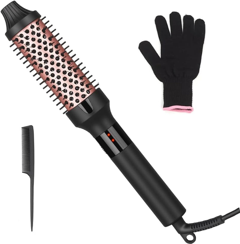  [AUSTRALIA] - UNOBEY Thermal Brush, 38mm Heated Hot Brush for Curls & Volume | 38mm Heated Round Brush Hair Curling Iron Comb Create Natural Curls, Volume & Smoother Hair, Dual Voltage