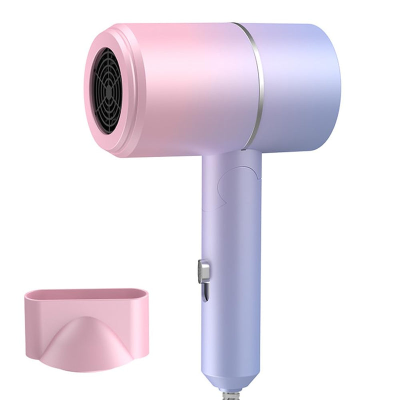 Travel Hair Dryer, Hair Dryer, Fast Drying Ionic Hairdryer with Hot and Cold Button, Small Hair Blow Dryer with 1 Concentrator, Fast Drying Blow Dryer for Home, Travel, Salon (Gradient Colour) Gradient Colour