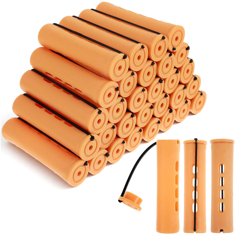 30PCS Perming Rods,Orange Perm Rollers for Black Women Bangs, Small Perm Rods DIY Hair Tools, Used to Create Different Types of Hairstyles at Home and Salon, Such as Curly and Wavy Hair
