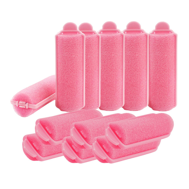 36 Pieces Foam Sponge Hair Rollers - Flexible Soft Sleeping Curlers, No Heat Heatless Self Grip Hairstyle Tool for Women, Hairdressing Benders for Home Salon on Long Medium Short Hair