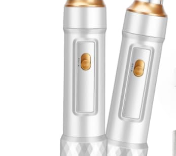 Hair Styler 5-in-1 Salon Hot Air Styler Set - Complete with Curlers, Straight, Volumise and Hairdryer Brushes, and All Hair Types with Negative Ion Technology