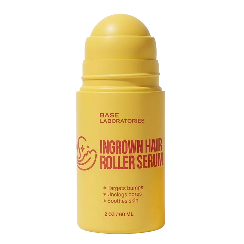  [AUSTRALIA] - Base Laboratories Ingrown Hair Treatment - Roller Serum – Skin Smoothing Roll-On for Ingrown Hairs & Razor Bumps – Salicylic Acid, Glycolic Acid, Niacinamide – Bikini Line, Underarms & Legs (60ml) | 2oz, Ingrown Hair Remover, Razor Bump Treatment, Roll...