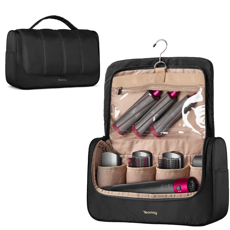 Teamoy Carrying Case Compatible with Dyson Styler and Attachments, Black | Padded Travel Bag for Dyson Multi-Styler, Portable Storage Bag Compatible with Dyson Airwrap Styler and Attachments