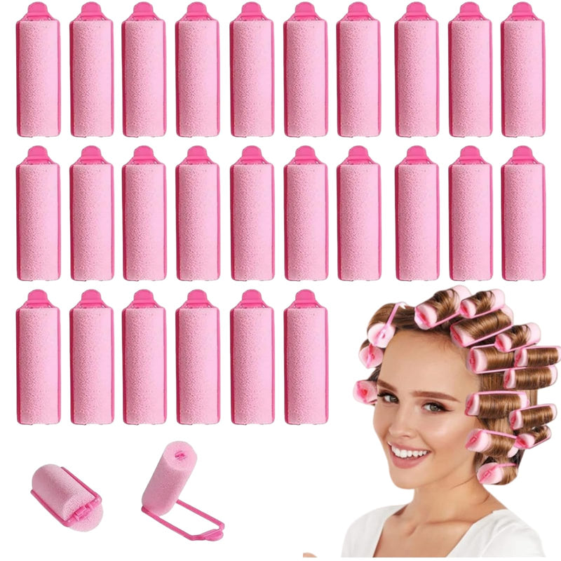28 Pcs Soft Sponge Hair Rollers, Foam Rollers Hair, Rollers for Hairs Curling, Roller Foam Styling Hairs for Women, Curler Home DIY Curling Tool for Effortless Waves & Curls, No Heat Damage