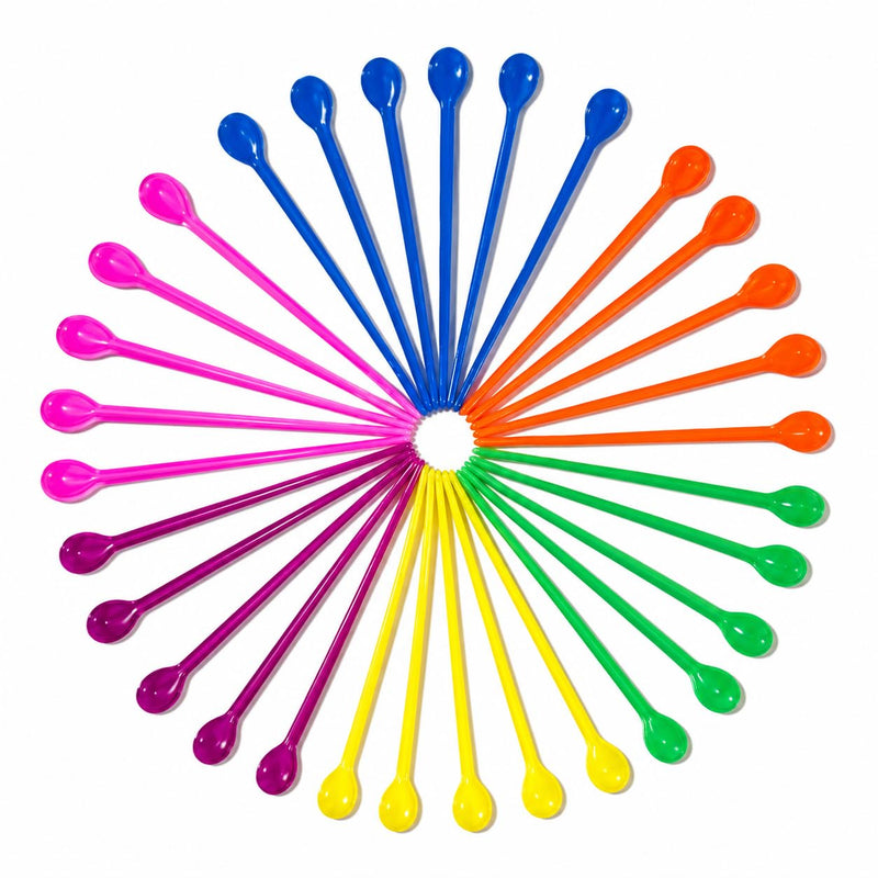 Mnixy 100 Pack Plastic Hair Perm Rods, 7.5 cm Curling Sticks, Single Colour | 100 reusable PP plastic curling rods in one colour, 7.5 cm long, for wet or dry hair styling, sectioning and salon practice.