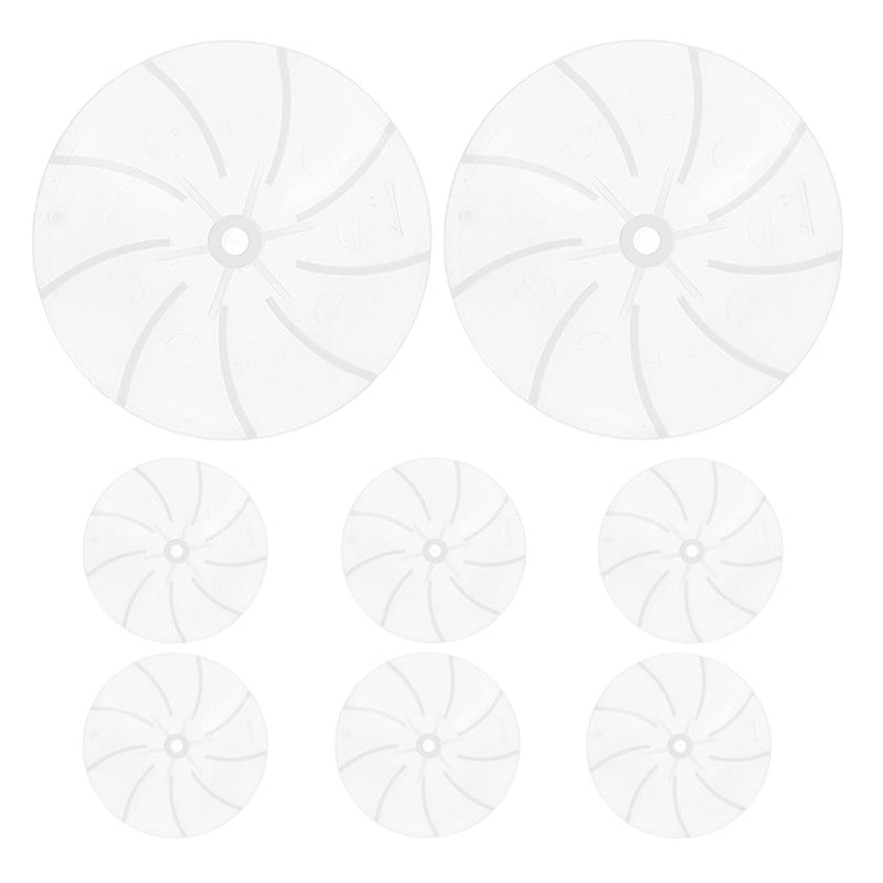 8Pcs Hair Dryer Fan Blades Replacement Fan Blades Replacement for Hair Dryer Repair Plastic Fittings Quiet Airflow Part for Home and Salon Use