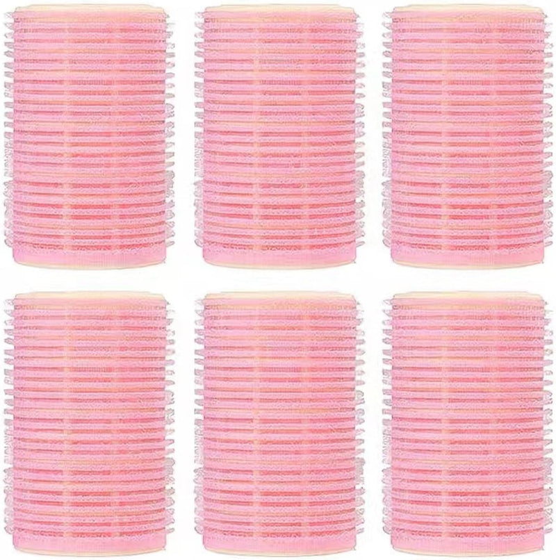 6Pcs Mini Self-Grip Hair Rollers, Small Plastic Hair Curlers for Root Volume & Fluffy Styling, DIY Hair Tools for All Hair Types