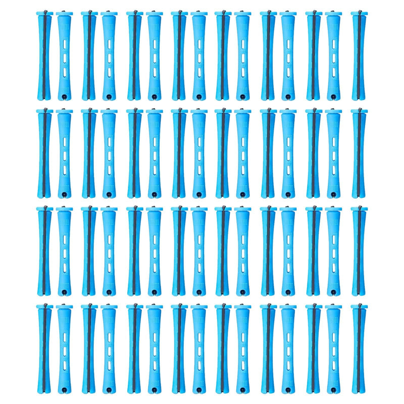60 Pcs Perm Rods,0.35 Inch Small Hair Rollers for Styling | Reusable 0.35 inch perm rods create curls and waves, suitable for short to long hair, home styling for women and men.