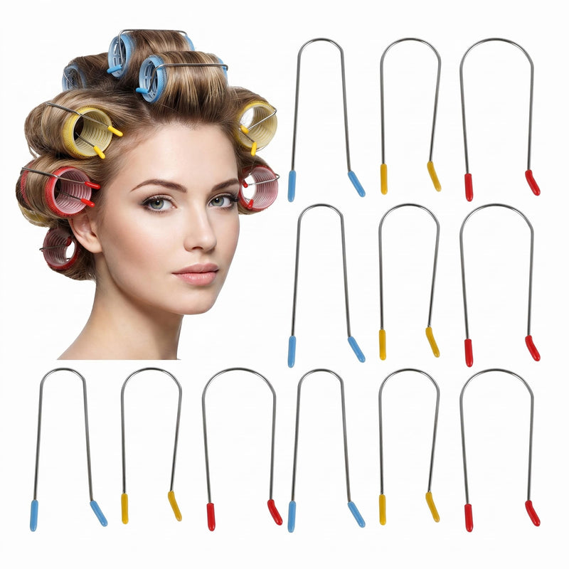 Beavorty Hot Roller Clips Hot Curler Clip Replacement Pins for Heated Rollers Roller Jaw Clamps for Home Diy Hair Styling and Salon Use Secure Hold for Curling Pins