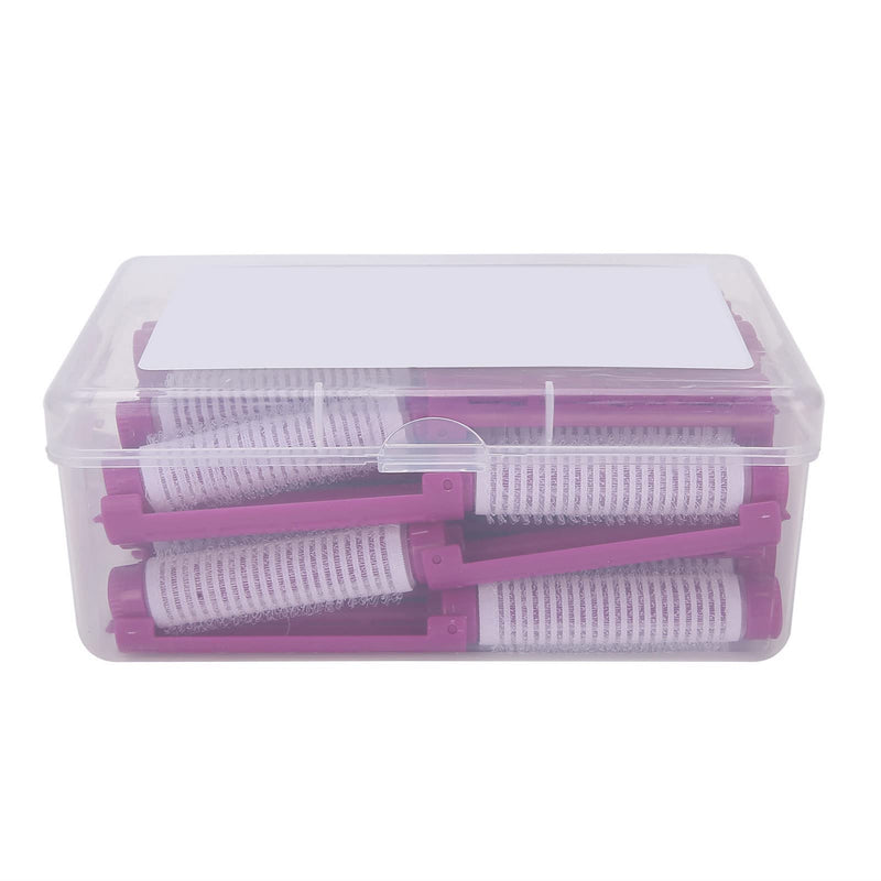 GLOGLOW Hair Perm Rods, No Damage Rollers with Plush Lock Design, for Professional Salon and Home Use, Perfect for Long and Short Hair Styling Tools (Purple) Purple