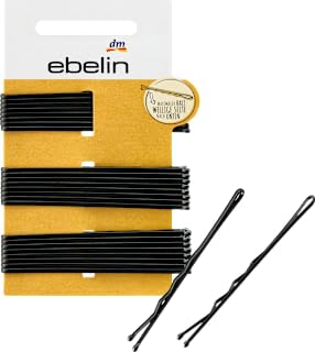 Sliders for Long Black Hair, Pack of 24 - DM Germany Brand - Compatible with Ebelin - Hair Slider Long Black, Pack of 24