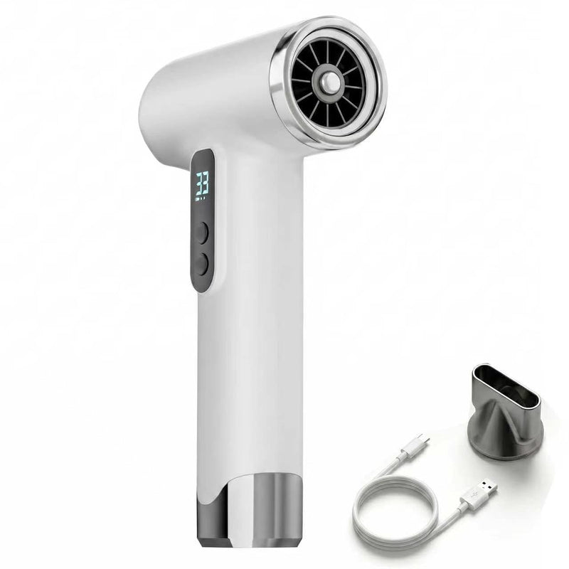 Cordless Hair Dryer 15600mAh Rechargeable Battery,Portable Wireless Blowdryer 3 Temperature Modes Heat Cold Settings. Lightweight 500g Ionic Travel RV Camping and USB High Speed Styling.