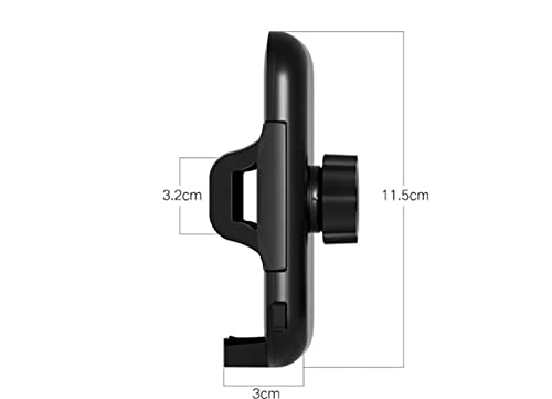  [AUSTRALIA] - Car Phone Holder 3 in 1 Phone Holder 360 Rotation for Air Vent Dashboard Windshield Car Phone Mount, Black