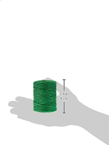  [AUSTRALIA] - Amazon Basics All-Purpose Natural Jute Twine - #21 x 140 Foot (1.9mm x 43m), Green, 2 Pack