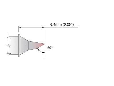  [AUSTRALIA] - Thermaltronics M7BS602 Bevel 60deg 1.8mm (0.07in) interchangeable for Metcal STTC-147P