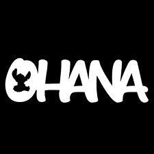  [AUSTRALIA] - CMI Lilo and Stitch Inspired Ohana Family Decal Sticker (White, 7")