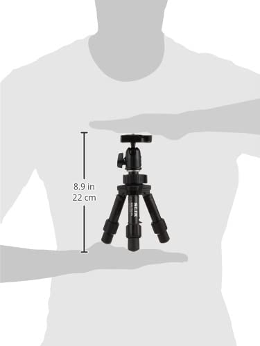  [AUSTRALIA] - SLIK Mini Pro DQ 2-Section Table-Top Tripod - Black