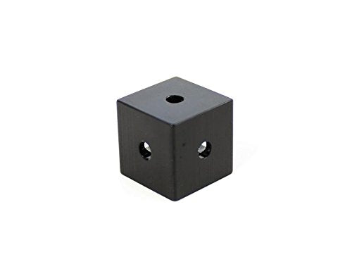 Makerbeam XL Corner Cube Black (15x15x15mm) 12pcs - LeoForward Australia