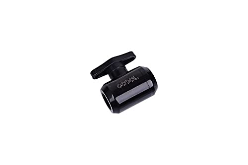  [AUSTRALIA] - Alphacool 17142 Eiszapfen 2-Way Ball Valve G1/4 - Deep Black Water Cooling Fittings