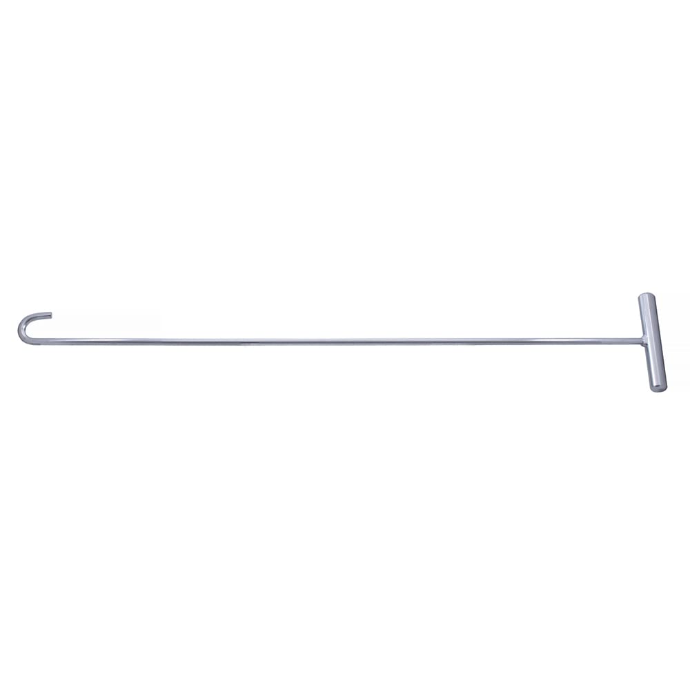  [AUSTRALIA] - United Pacific 31” Heavy-Duty Chrome Plated 5th Wheel Pin Puller, Solid Steel Rod w/5in Wide Handle, J-Hook – 1 Pack, (90010) 31" W/O Hook