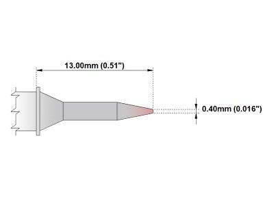  [AUSTRALIA] - Thermaltronics M7CS150 Conical Sharp 0.4mm (0.016in) interchangeable for Metcal STTC-106