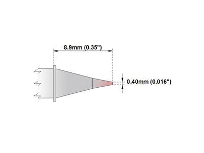  [AUSTRALIA] - Thermaltronics M8CP302 Conical 0.4mm (0.016in) interchangeable for Metcal STTC-845P