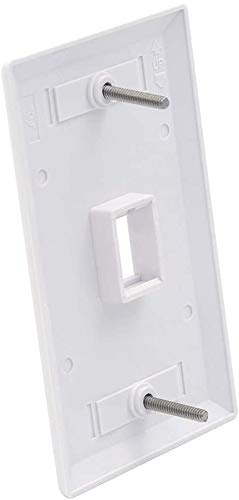  [AUSTRALIA] - Kenuco Gang Keystone Wall Plate - Standard Size (25 Pack, 1 Port) 25 Pack