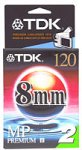  [AUSTRALIA] - TDK P6-120MP 8mm MP Premium Camcorder Video Tape - 2 Pack