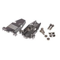  [AUSTRALIA] - PC Accessories - Connectors Pro DB9 Metal Hood Back Shell DB-9 with Short Screws, 10-Pack for DB9 Male Female Connectors