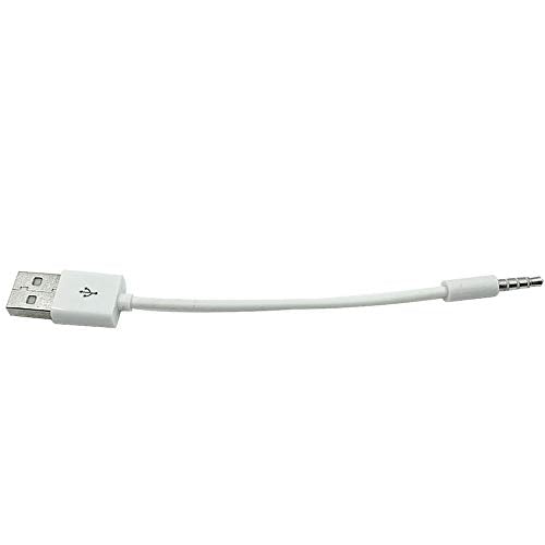  [AUSTRALIA] - VizGiz 2 Pack for iPod Shuffle Charger Cable USB Data Sync Charging Cord Replacement Jack 3.5mm Male AUX Plug to USB Male Adapter for Apple iPod Shuffle 3/4/5/6/7 Gen 3rd 4th 5th Generation MP3/MP4