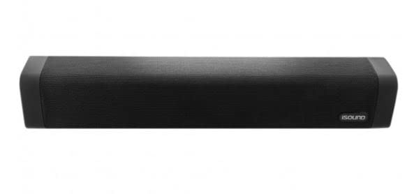  [AUSTRALIA] - I.SOUND ISound-6961 15-in. High-Performance Bluetooth Sound Bar and Speakerphone with FM Radio, Black