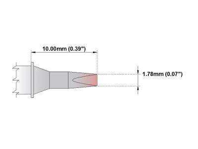  [AUSTRALIA] - Thermaltronics PM80CH176 Chisel 30deg 1.78mm (0.07in) interchangeable for Metcal SCP-CH20