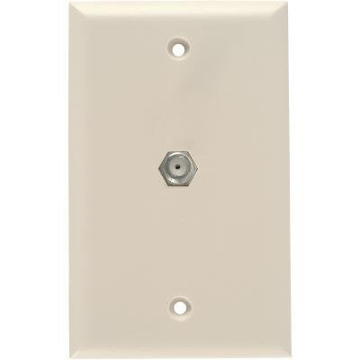 [AUSTRALIA] - Jasco 73235 Coaxial Video Cable Wall Plate, Ivory