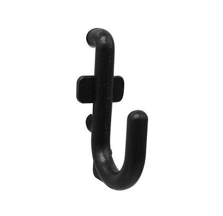 Jucoan 200 Pack Pegboard Hooks, 1/4 Inch J Peg Hooks Kit for Garage Tool Storage Organizer, Jewelry Hanging (Black) - LeoForward Australia