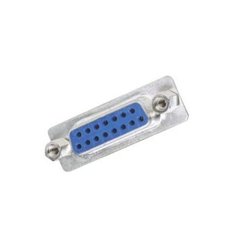  [AUSTRALIA] - CompuCablePlusUSA.com Best DB15 Female Solder Cup Connector DIY Kit Includes Solder Cup Connector, 90 Degree Angle Metal Hood, Strain Relief Grommet and Screws. (DB15 Female)